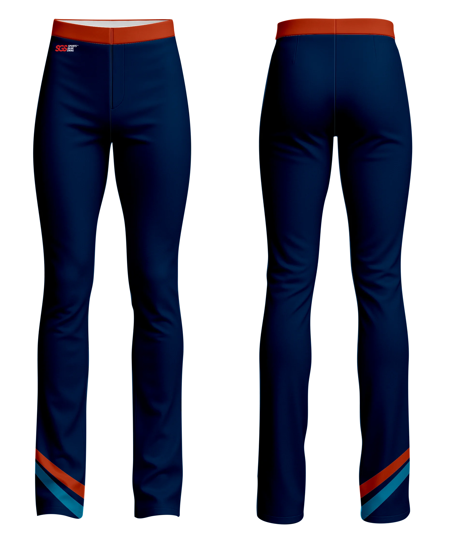 Custom figure skating pants adult youth unisex arctic streaks - Figure-skating-pants
