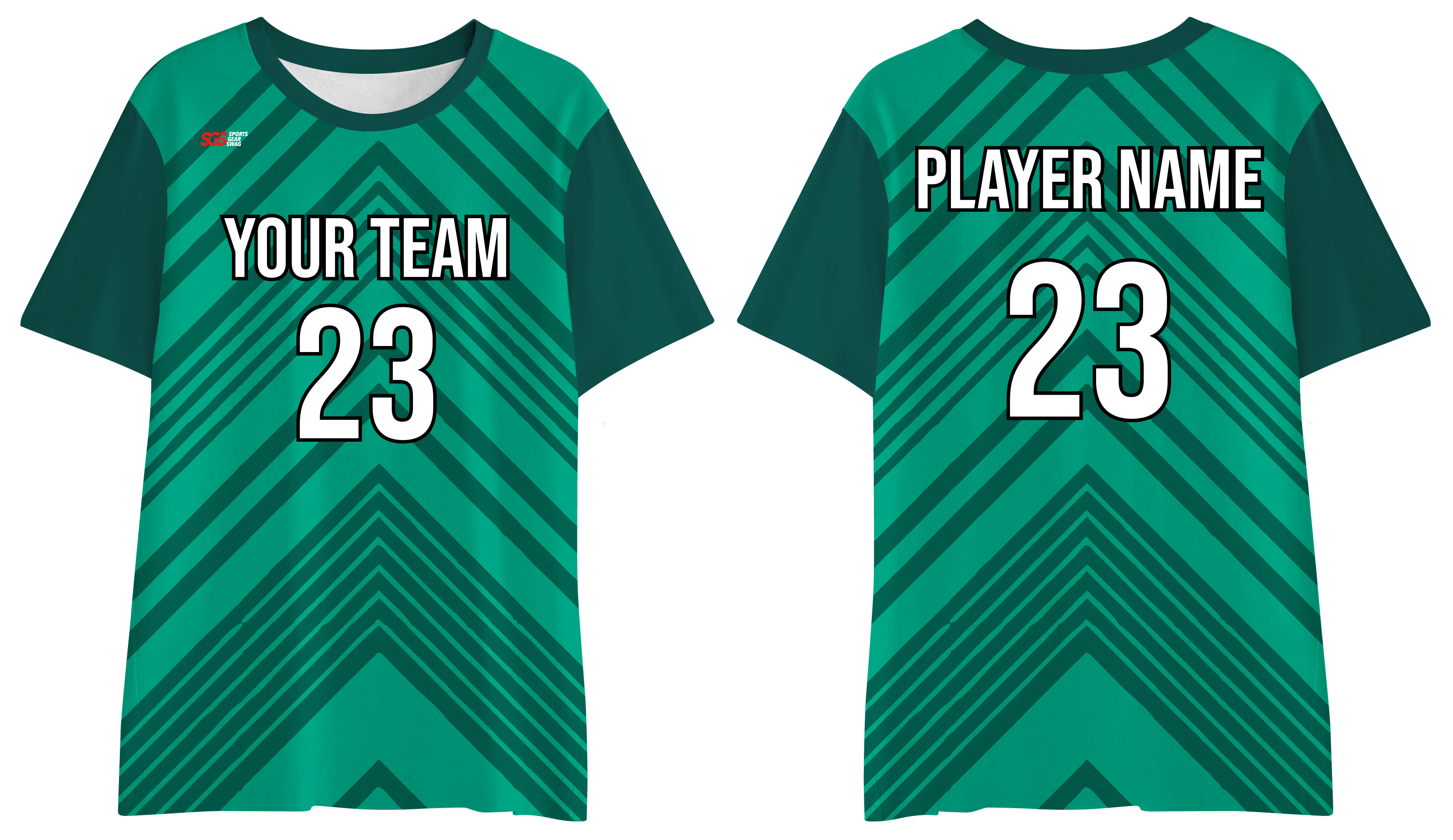 Custom padel shirt adult youth unisex green momentum - Jersey