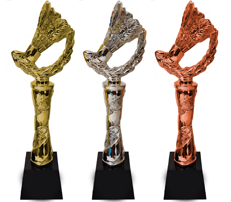 Resin badminton trophies awards - Trophies-awards