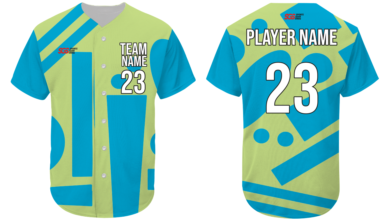 Custom geometric abstract adult youth unisex baseball jersey - Jersey