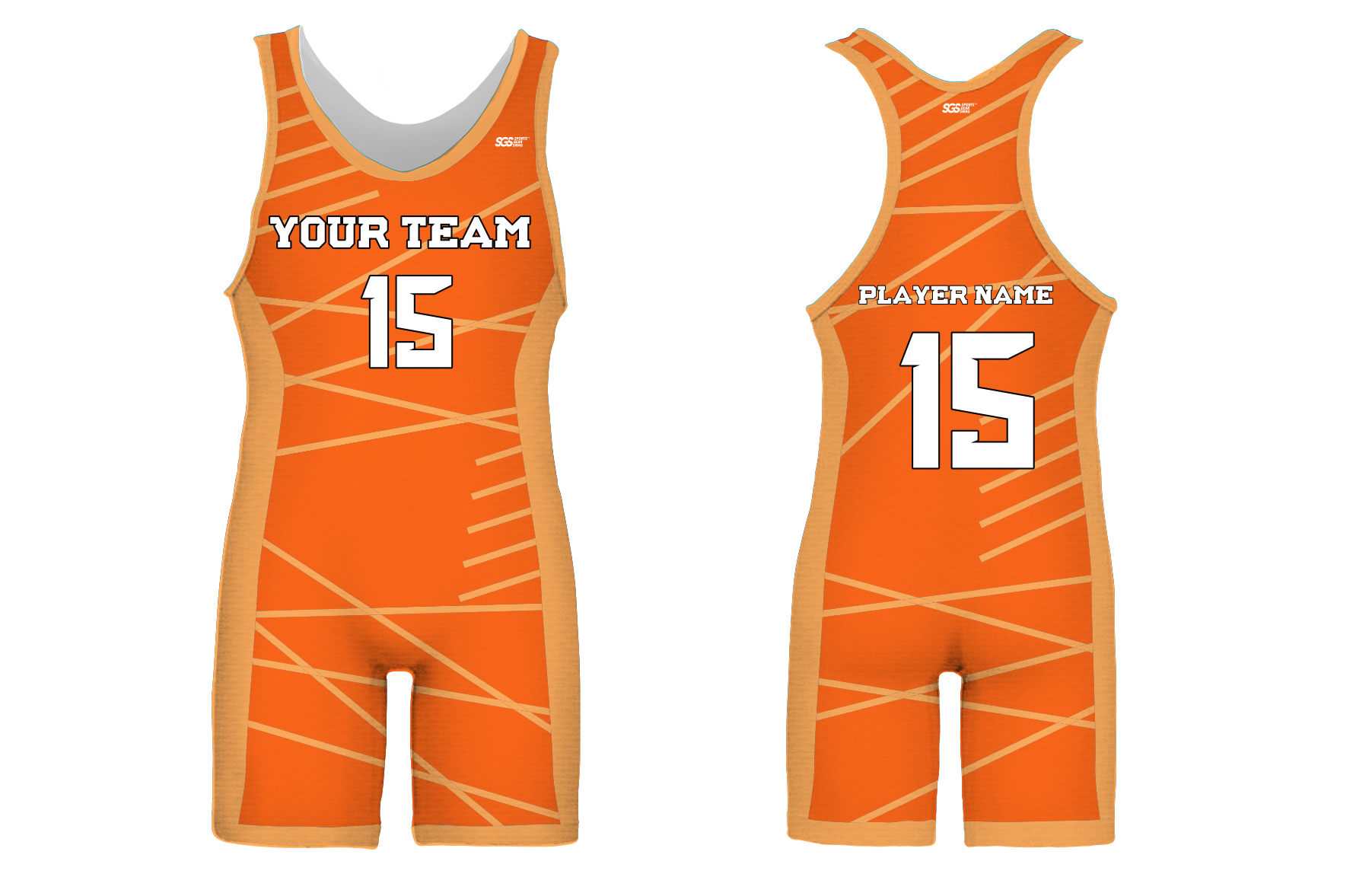 Custom citrus streamline adult youth unisex powerlifting singlets - Powerlifting-singlets
