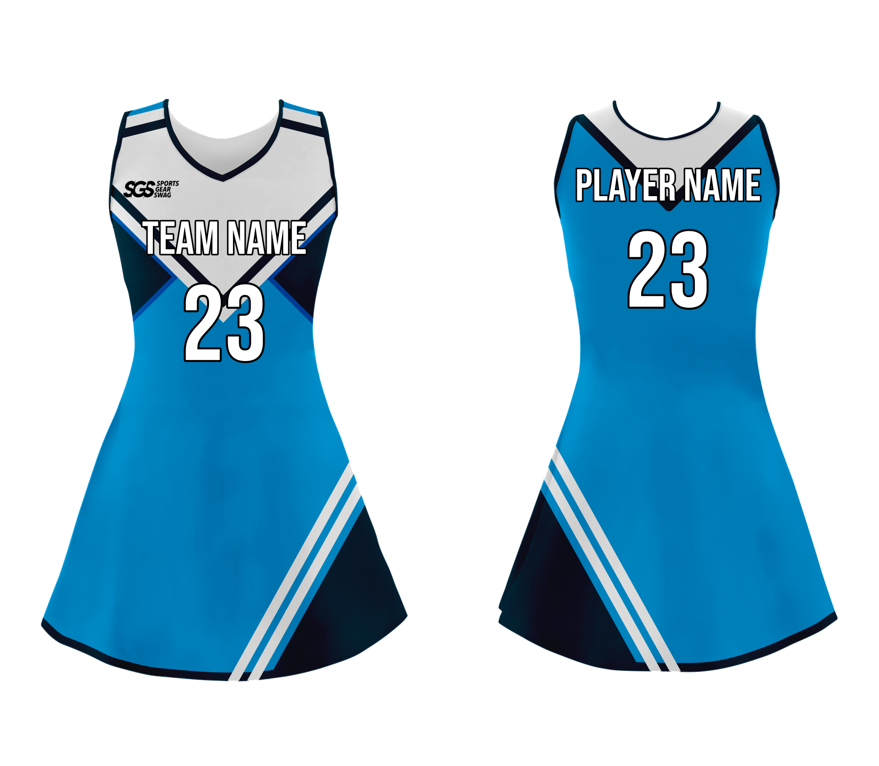 Custom stripes adult youth unisex cheerleading dresses sleeveless jersey - Cheerleading-dress