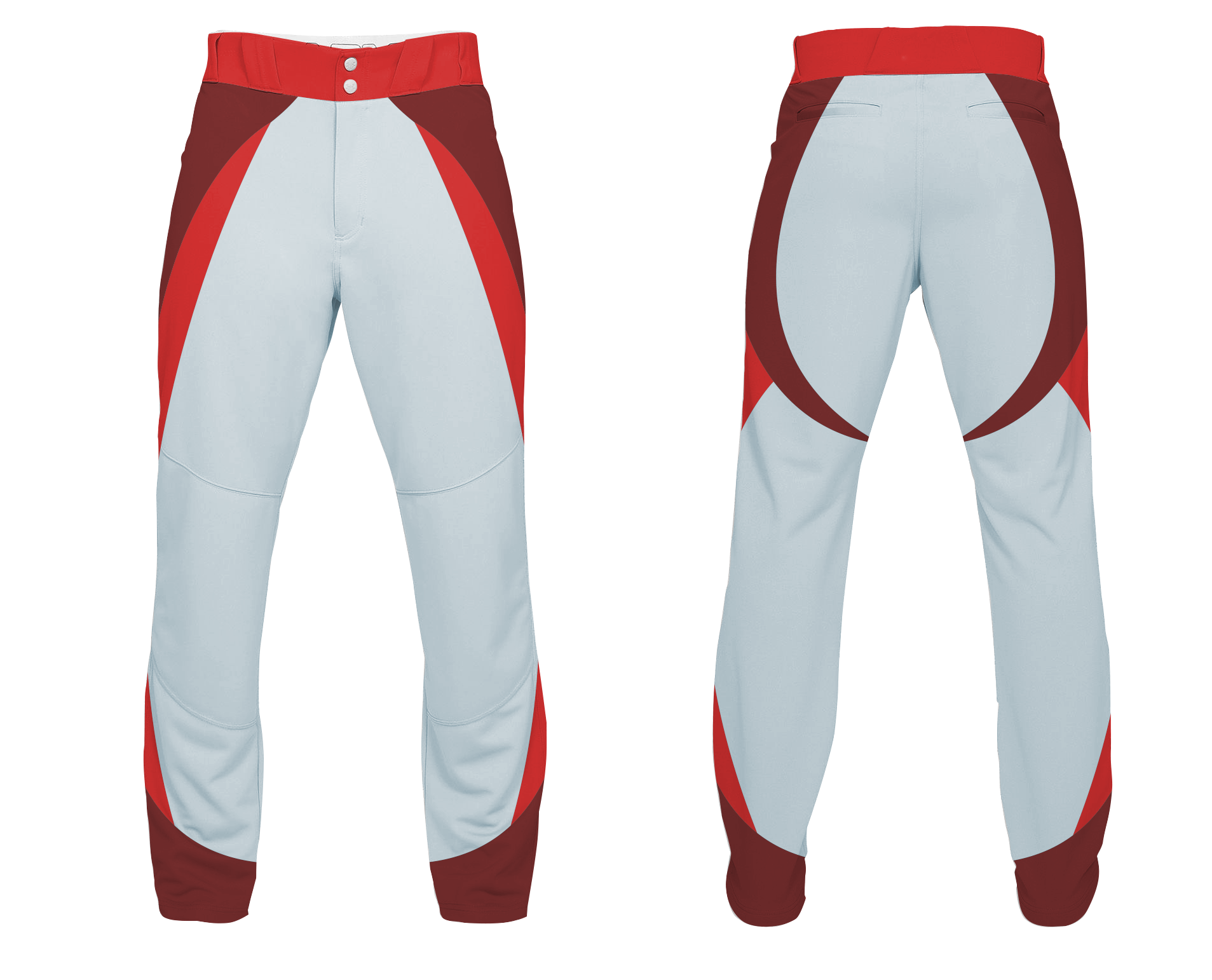 Custom two tone adult youth unisex baseball pants - Baseball-pants