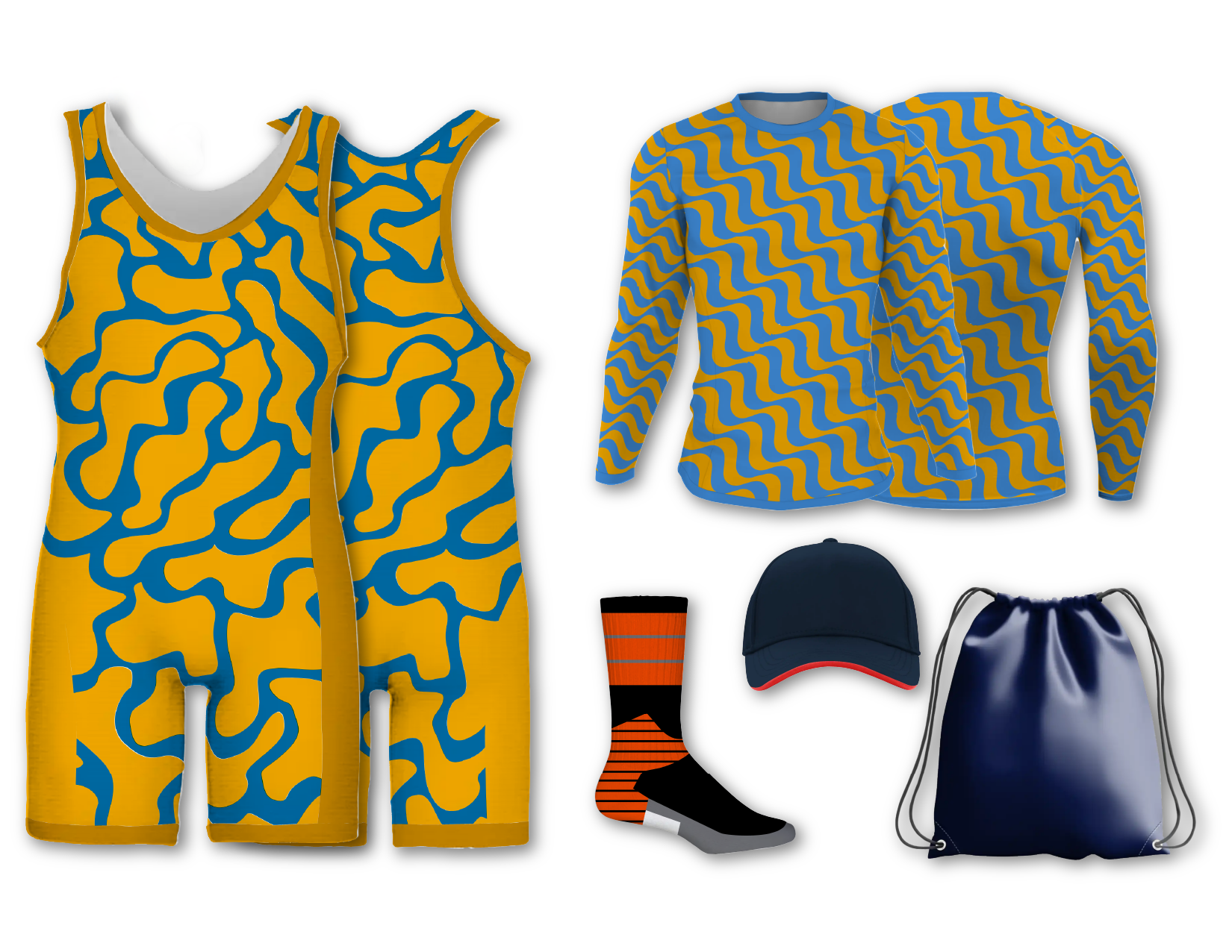 Custom lemon color adult youth unisex powerlifting singlets - Powerlifting-singlets