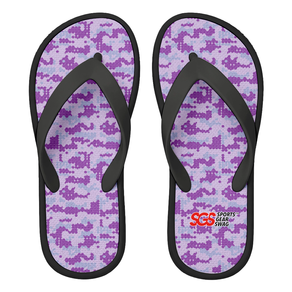 Custom flip flops black trek - Flip-flops