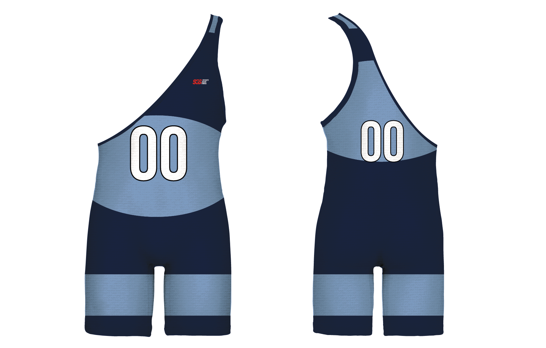 Custom single strap wrestling singlets adult youth unisex shade switch - Wrestling-singlets