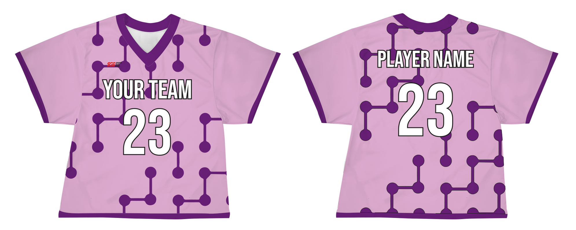 Custom random shapes adult youth unisex lacrosse jerseys - reversible uniform - Jersey