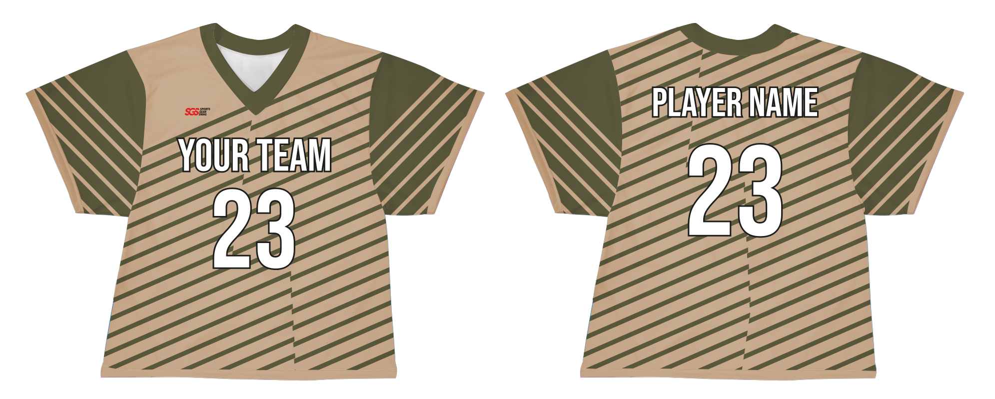 Custom diagonal lines adult youth unisex lacrosse jerseys - reversible uniform - Jersey