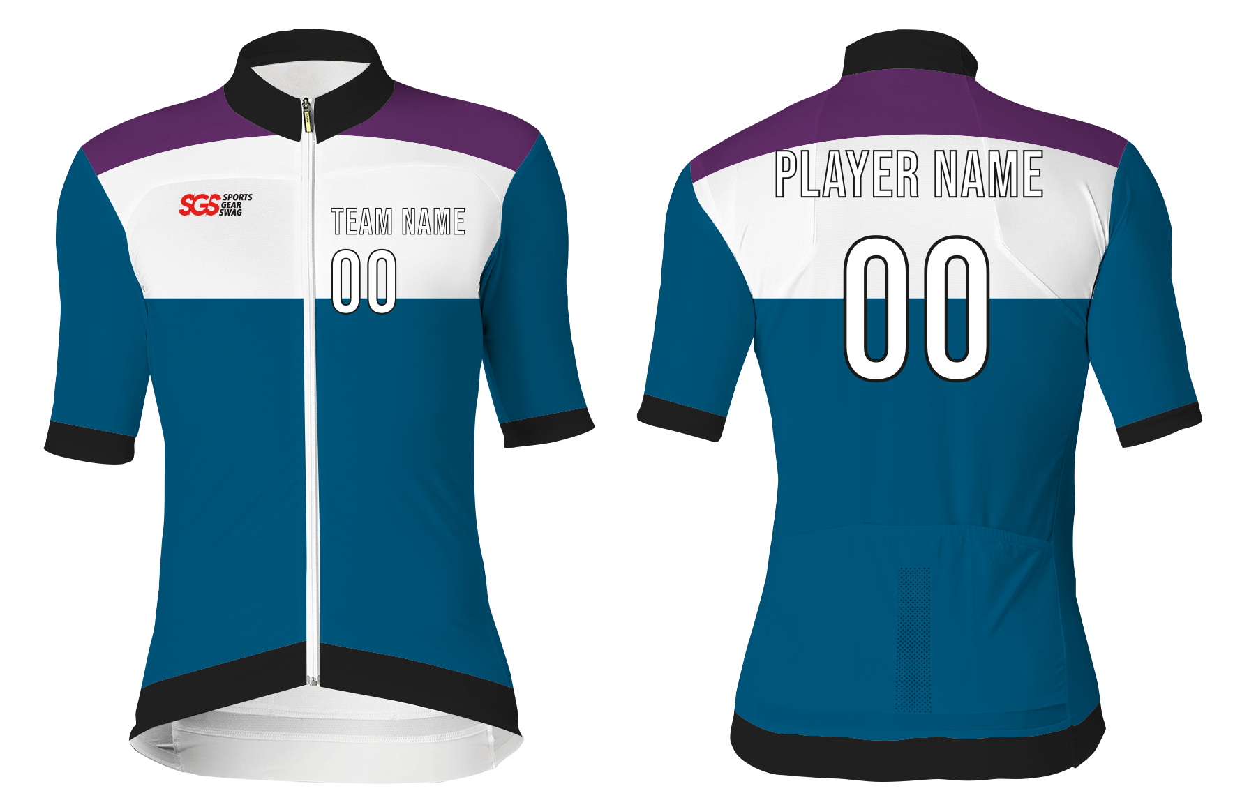 Custom fine adult youth unisex cycling short sleeve - Jersey