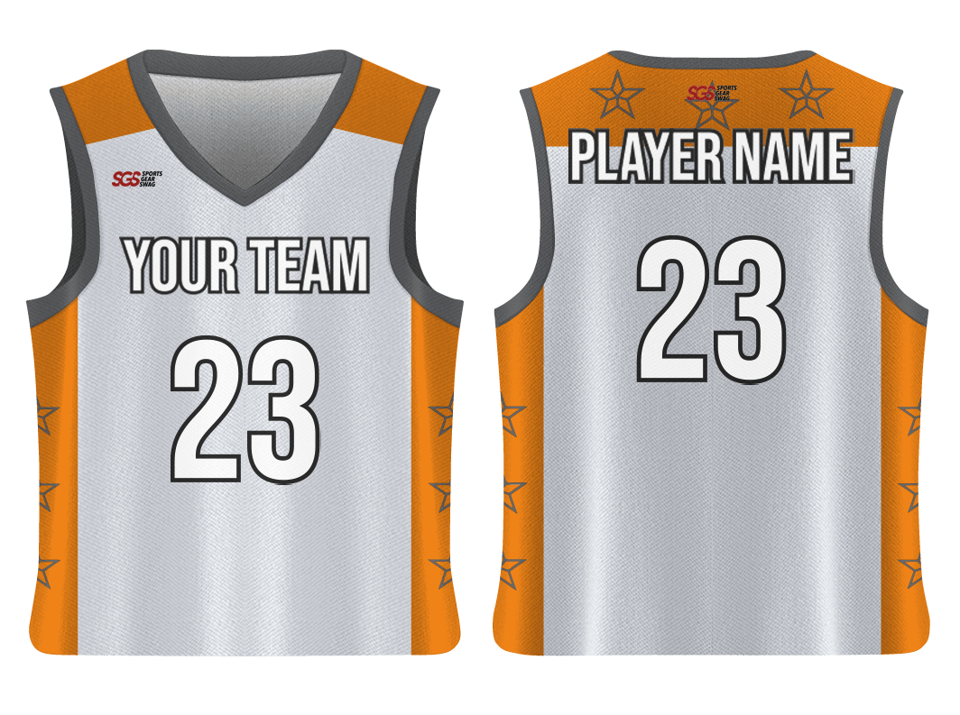 Custom 3-Pointer Stars Adult Youth Unisex Basketball Jersey - Reversible Uniform - JERSEY