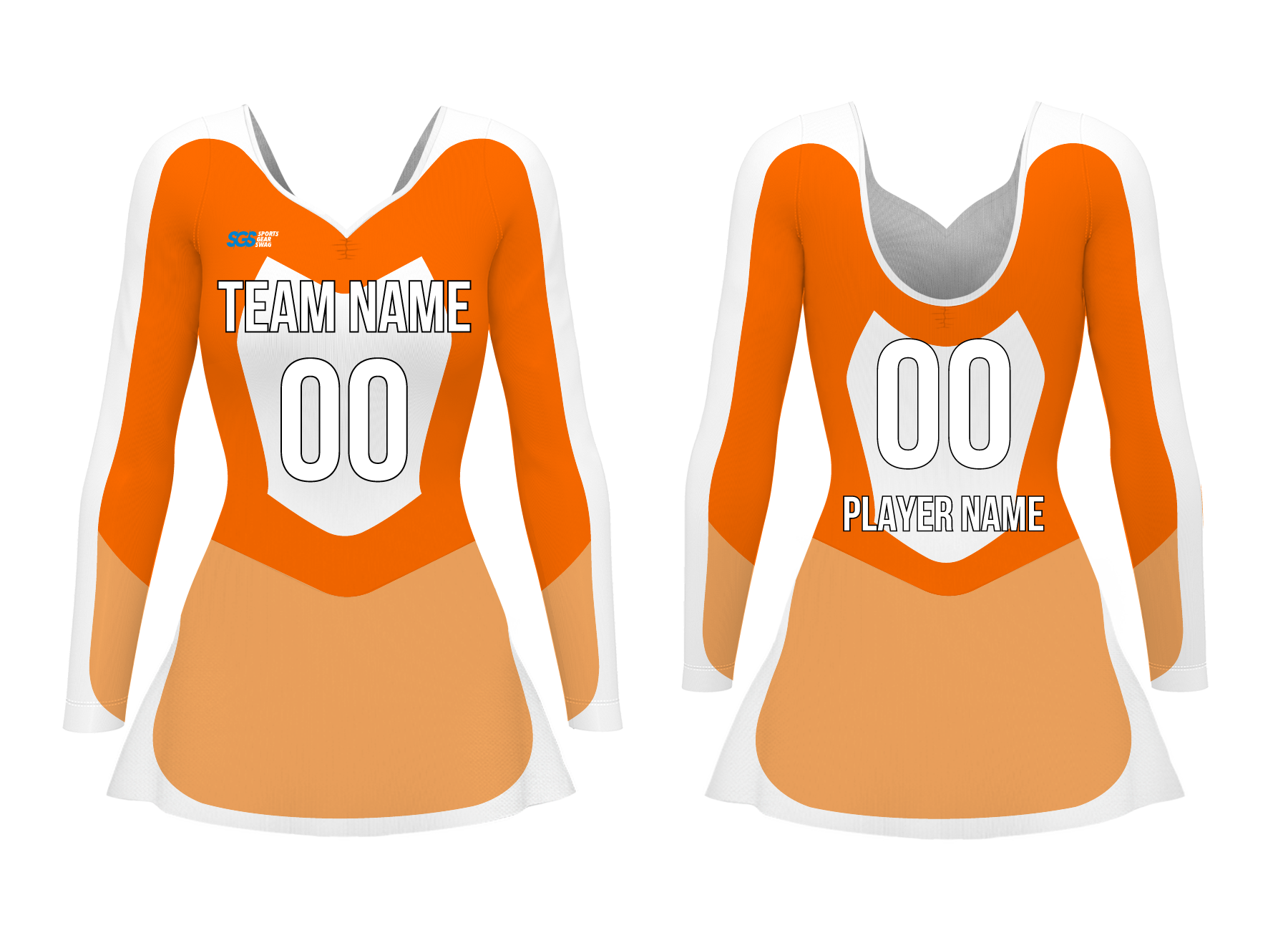 Custom women long sleeve ballet uniform amber glow - Ballet-uniforms