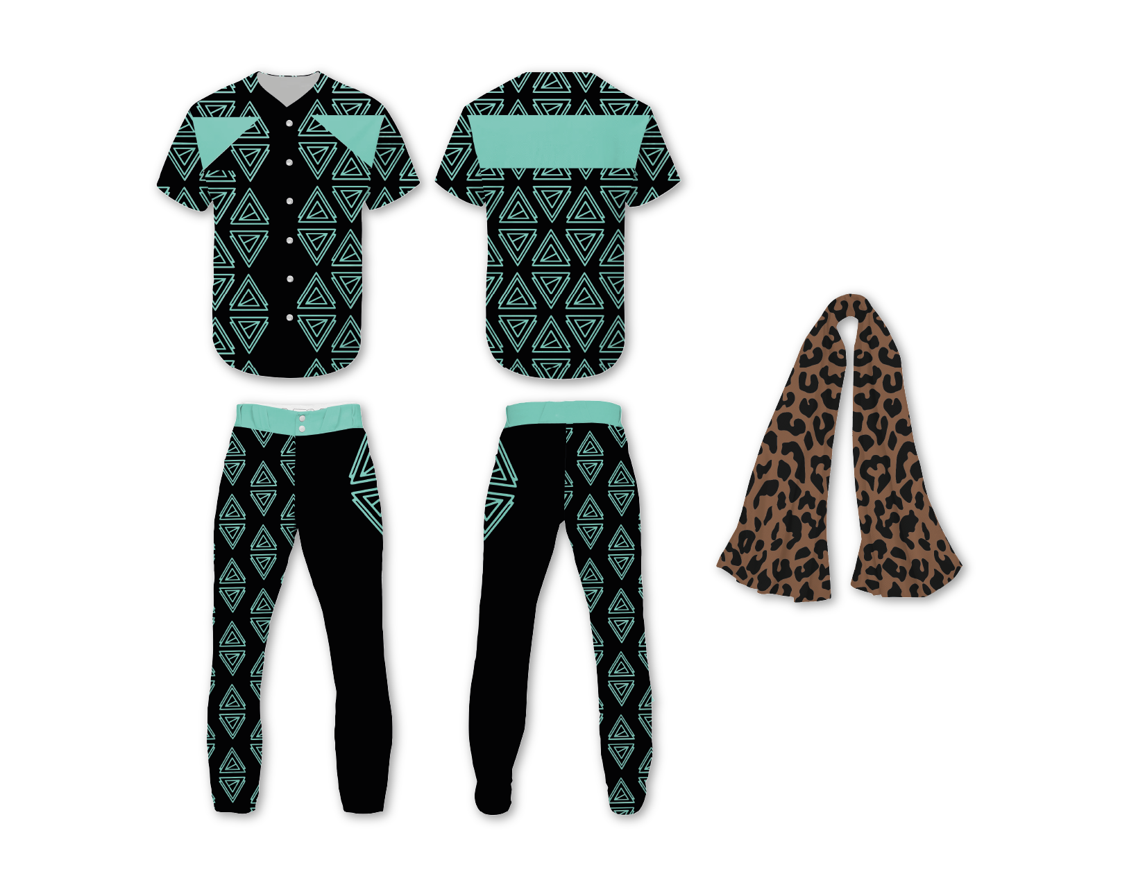 Custom triangle shapes adult youth unisex softball jersey - Jersey