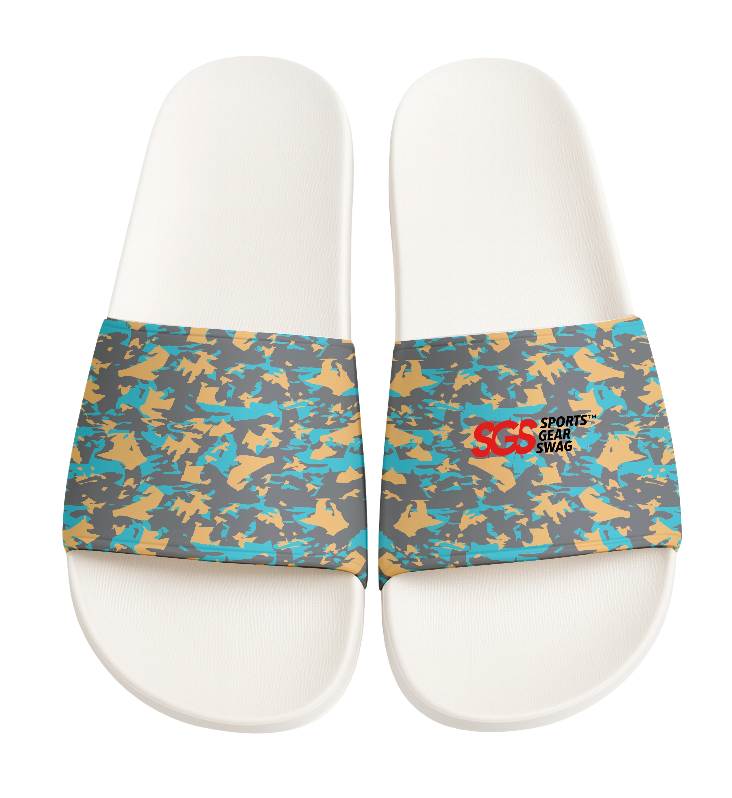Custom slides white unisex cipher - Slides