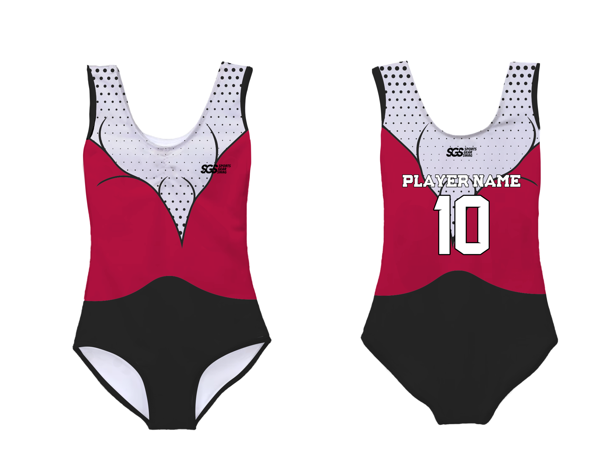 Custom sleeveless gymnastic uniform adult youth dotted drama - Gymnastics-uniforms