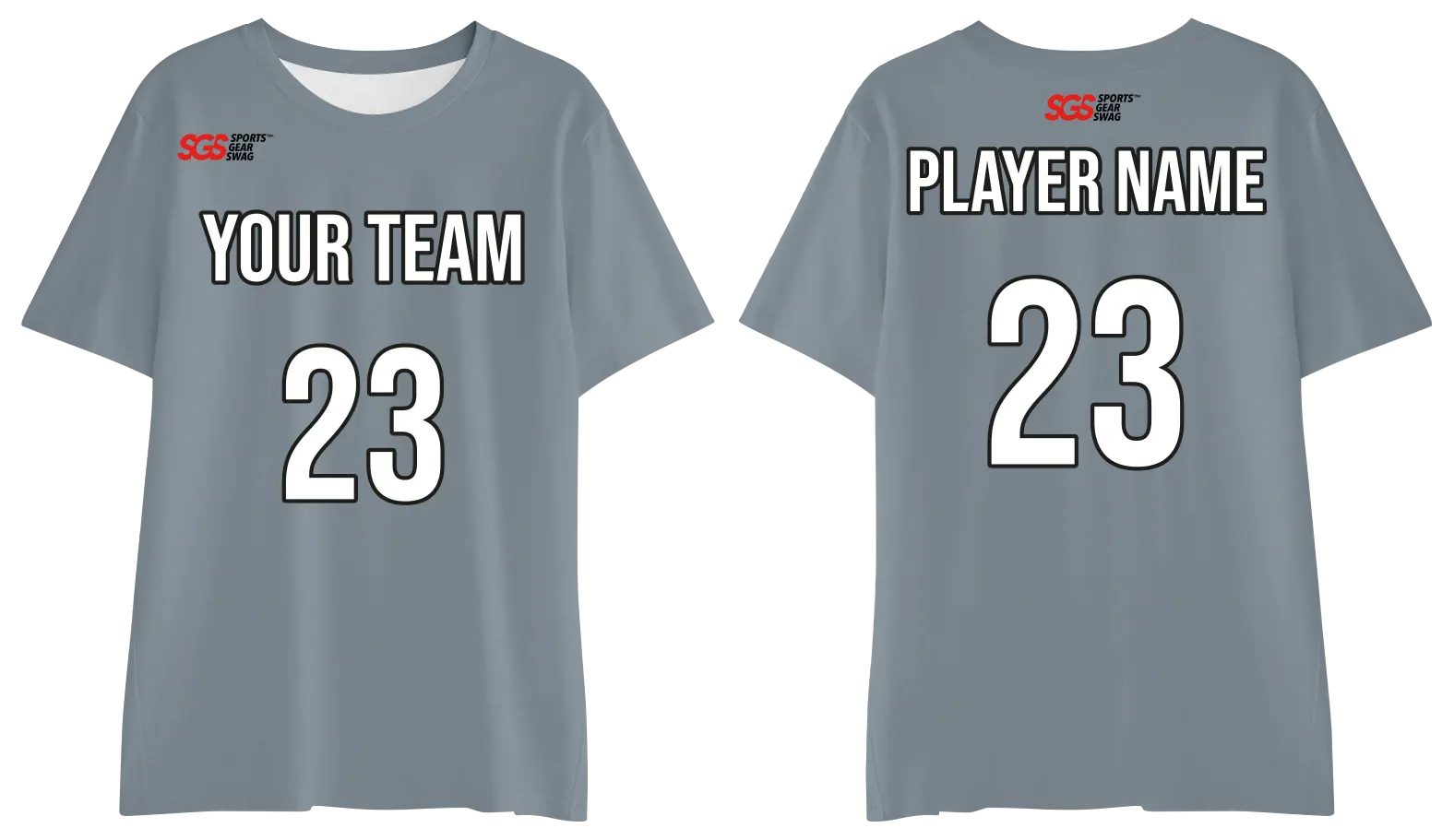 Custom slate gray comfort adult youth unisex t shirt - Jersey