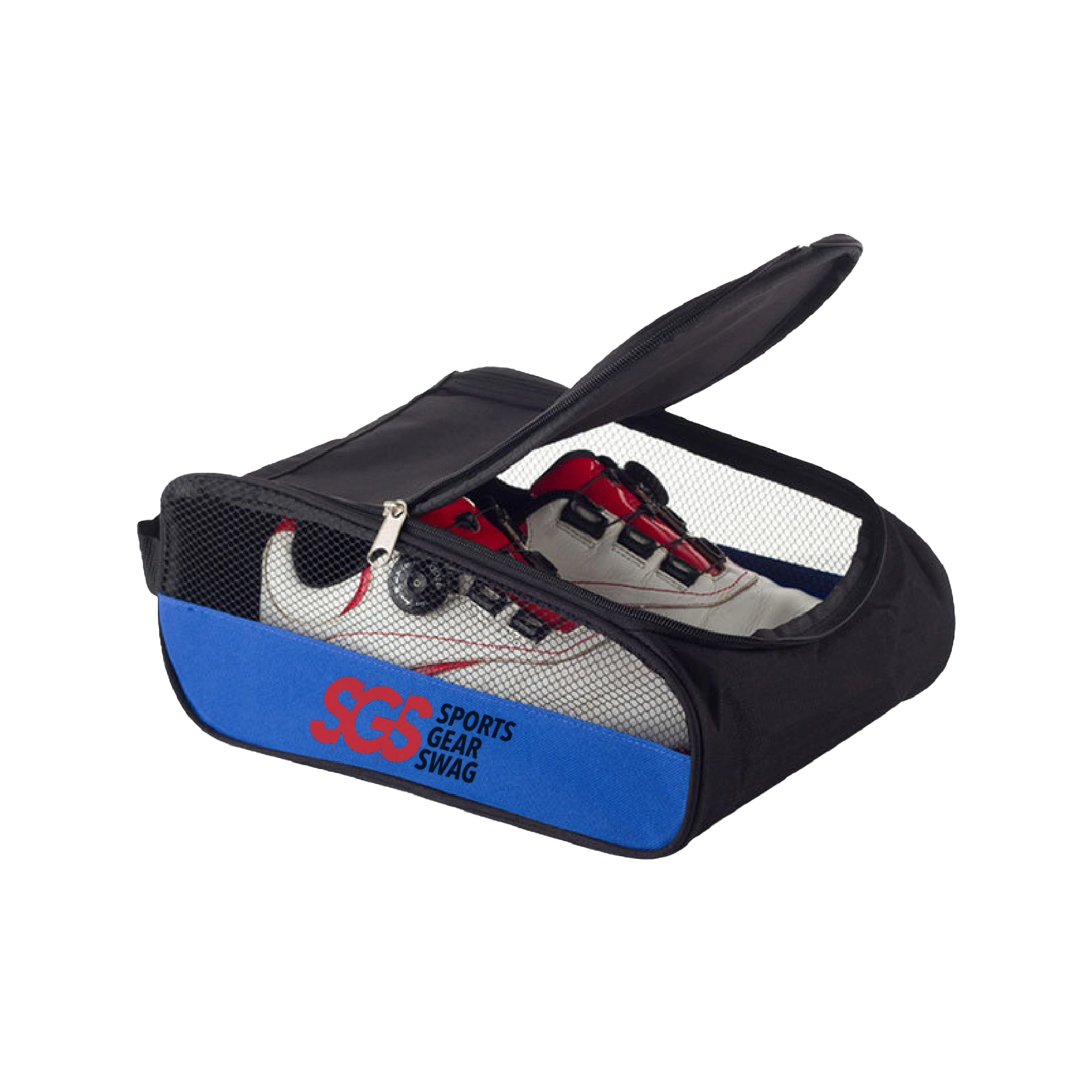 Custom golf shoe bag half mesh vertex - Golf-shoe-bags