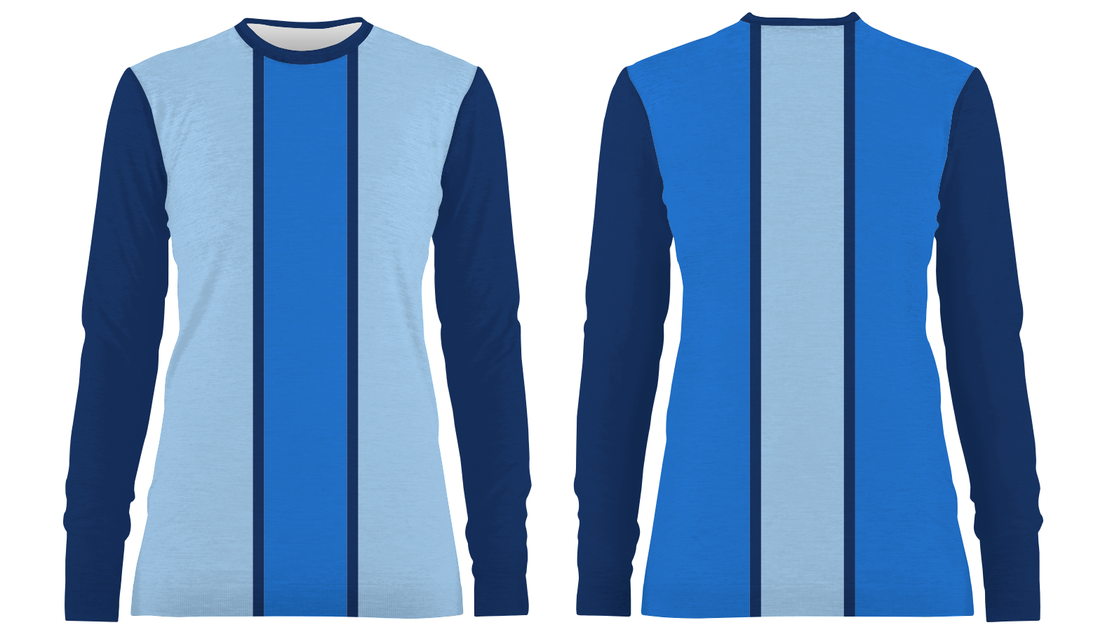 Custom vertical stripe adult youth unisex long sleeve shirt-shooting shirts - Shirt-long-sleeve