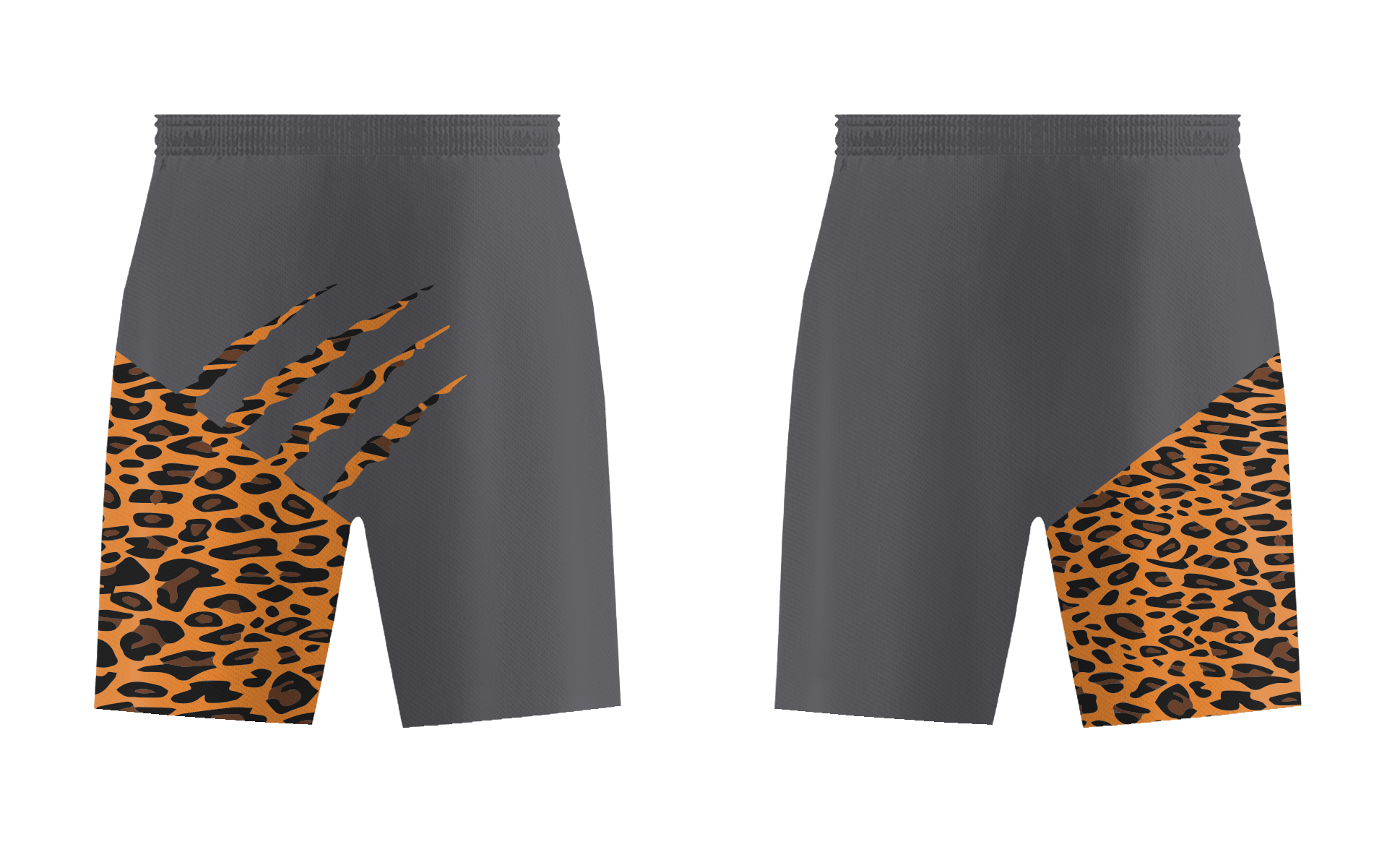 Custom leopard animals adult youth soccer shorts - Short
