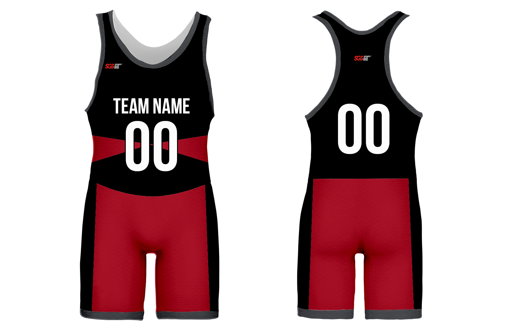 Custom bloodstone black attire adult youth unisex wrestling singlet - Wrestling-singlets