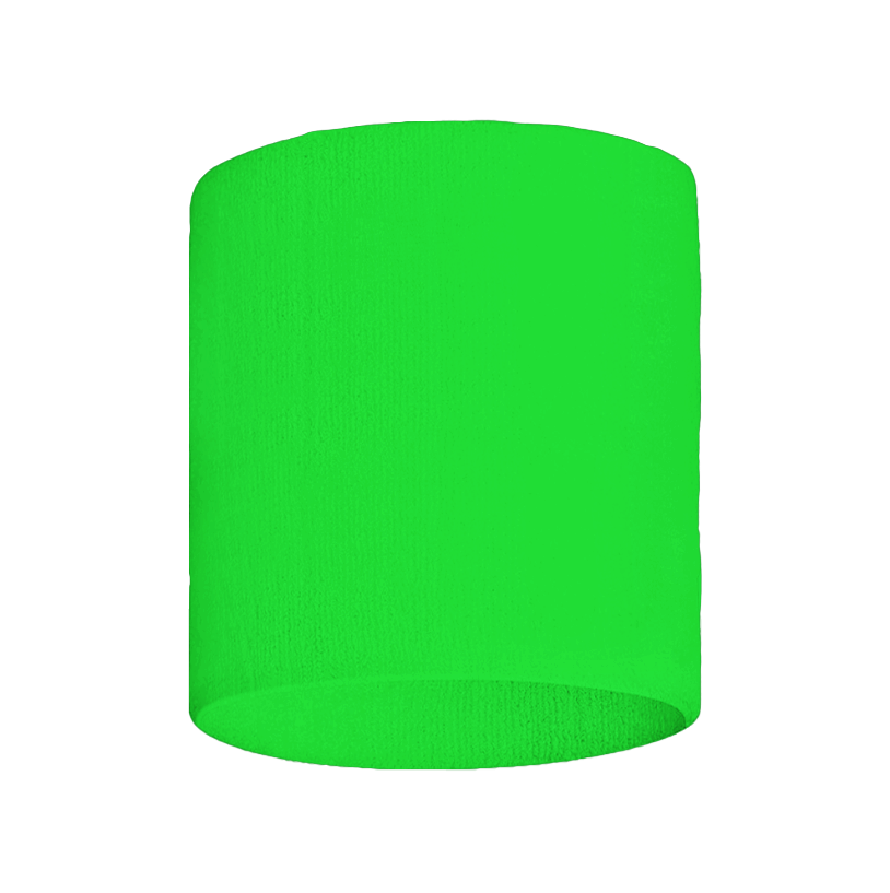 Custom adult youth unisex fluorescent green sweatband - Sweat-band