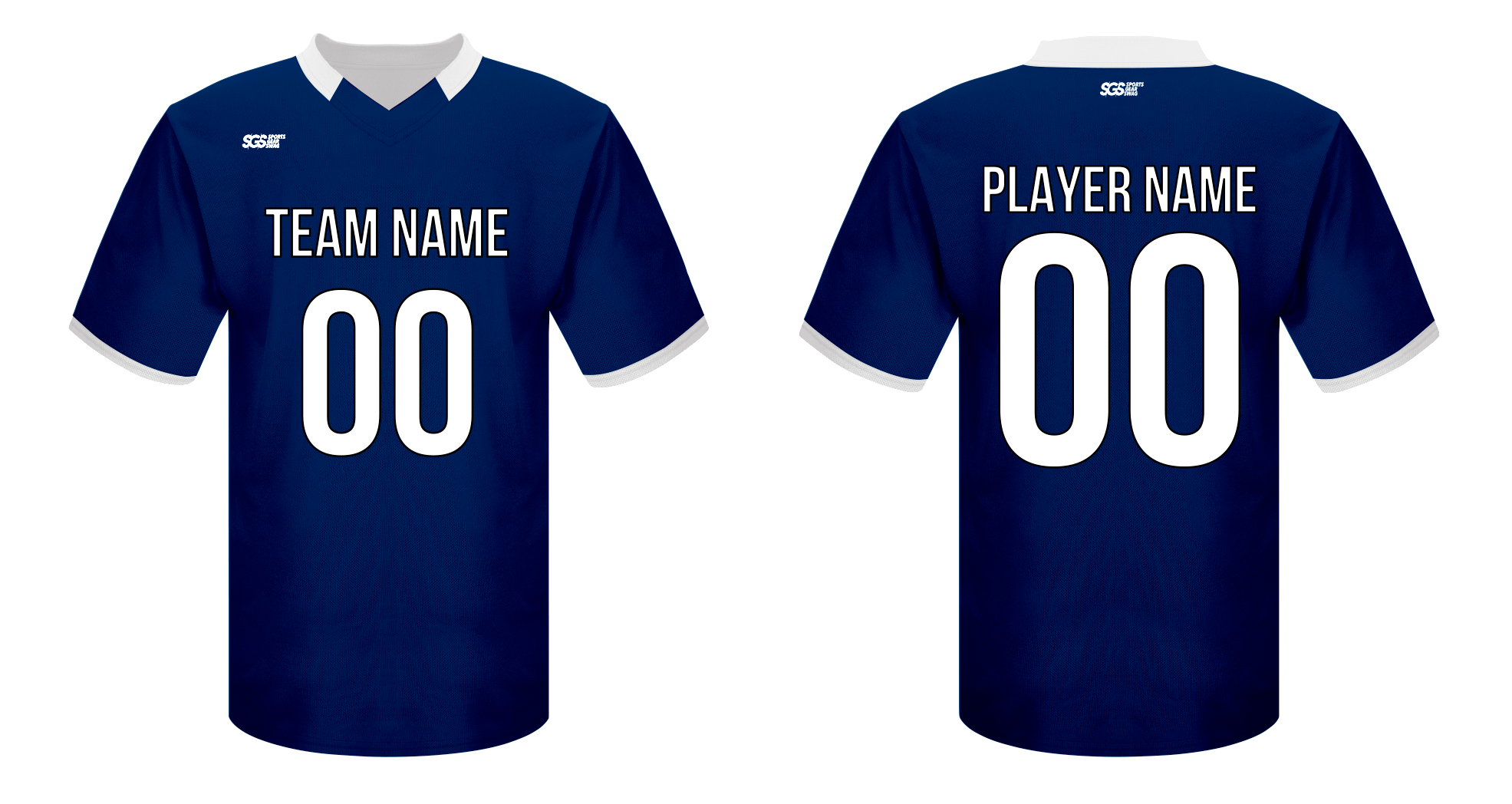 Custom football jersey adult youth unisex sapphire - Jersey
