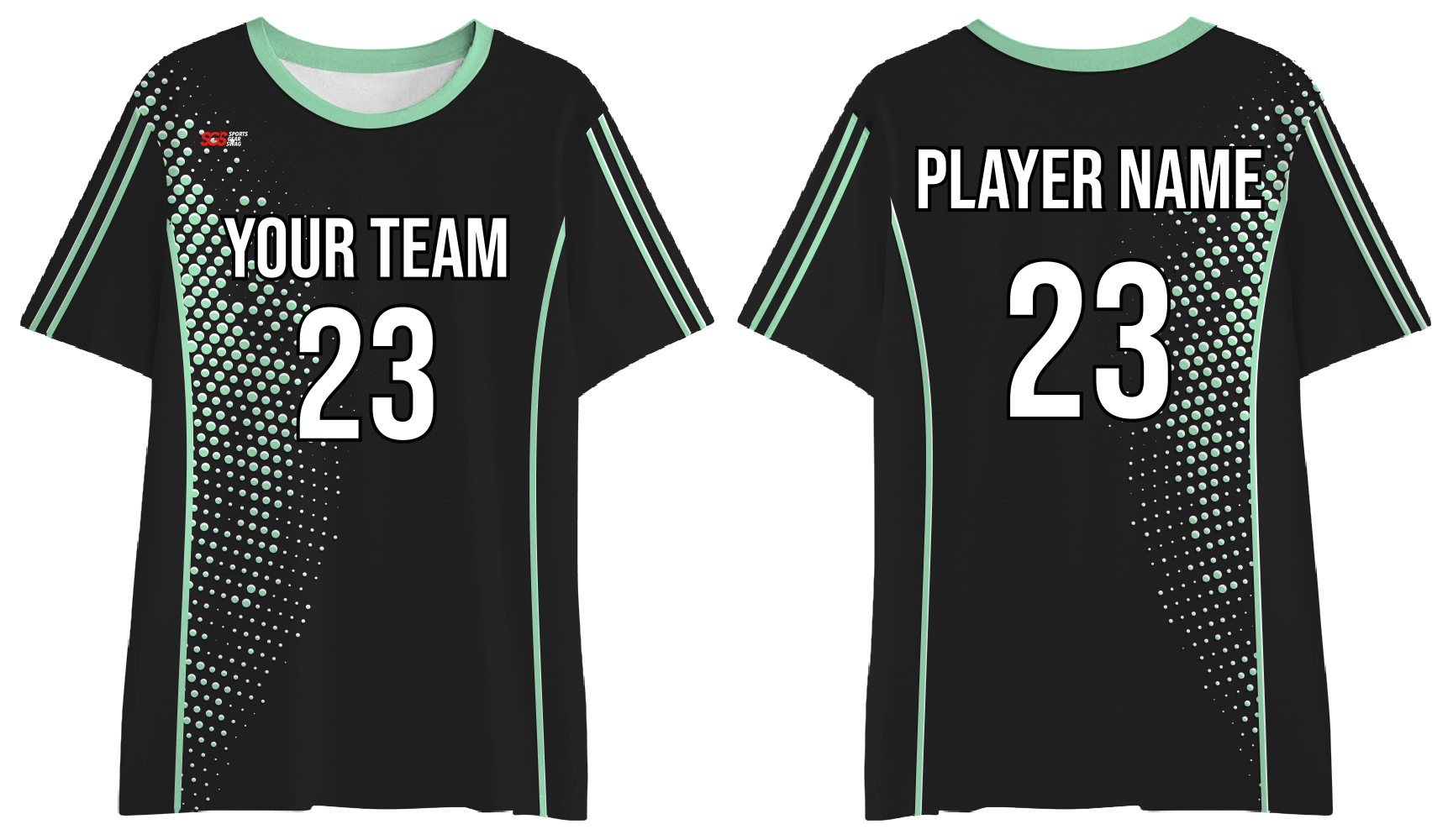 Custom teqball shirt adult youth unisex dotted design - Jersey