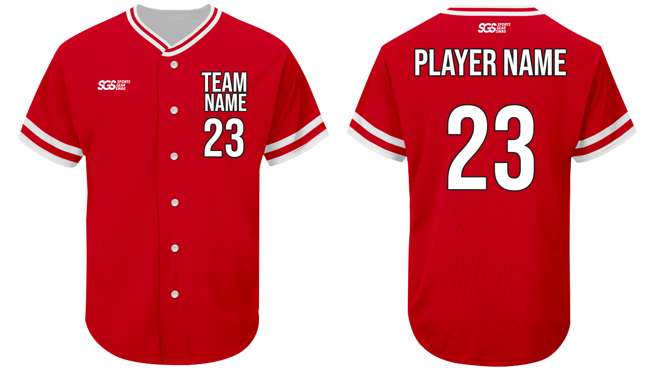 Custom crest classic adult youth unisex full buttons baseball jersey - Jersey
