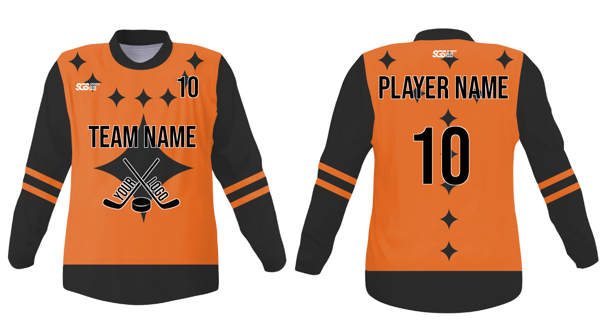 Custom elegant star adult youth unisex hockey jersey - Jersey