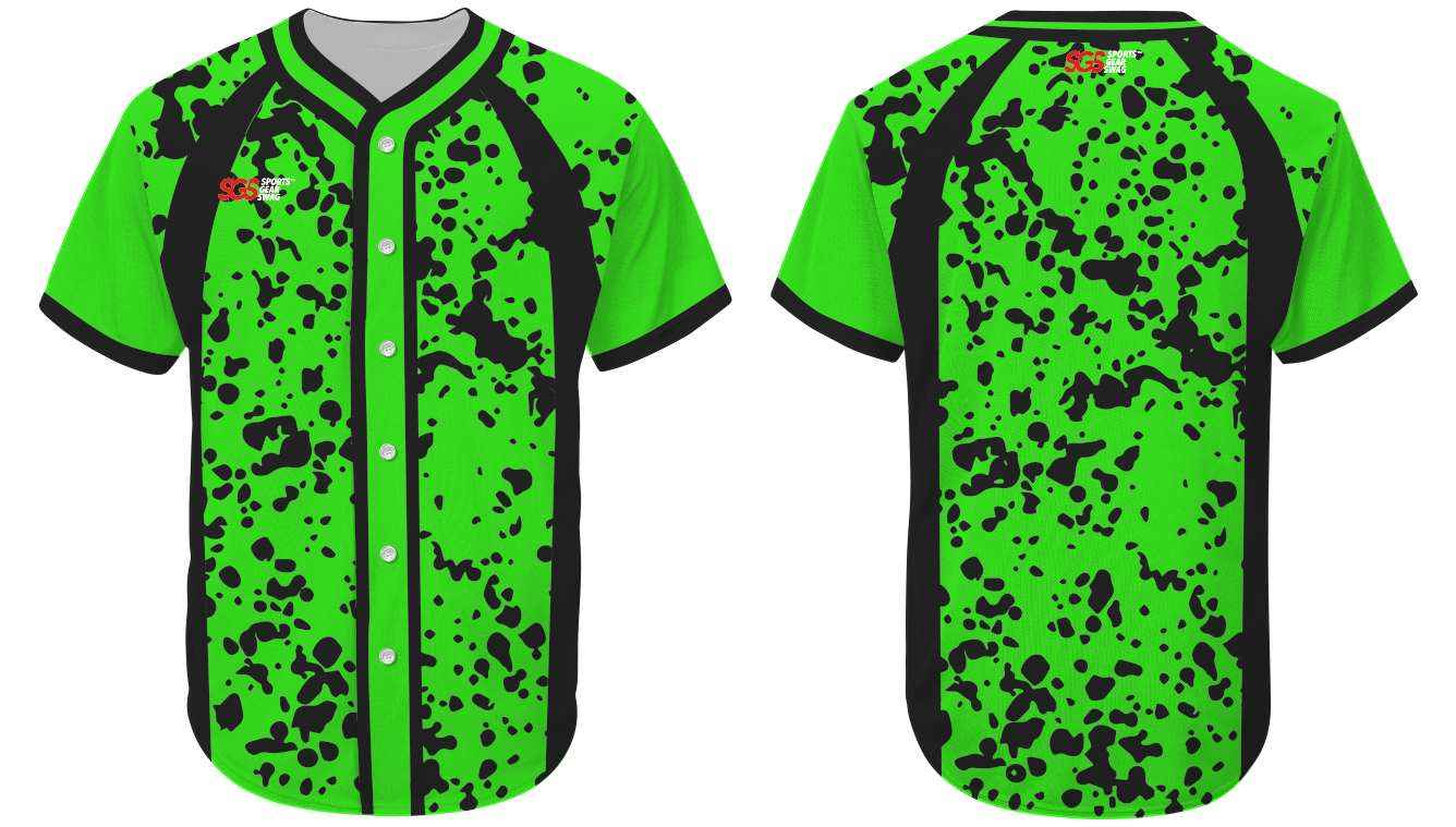 Custom splatter abstract adult youth unisex softball jersey - Jersey