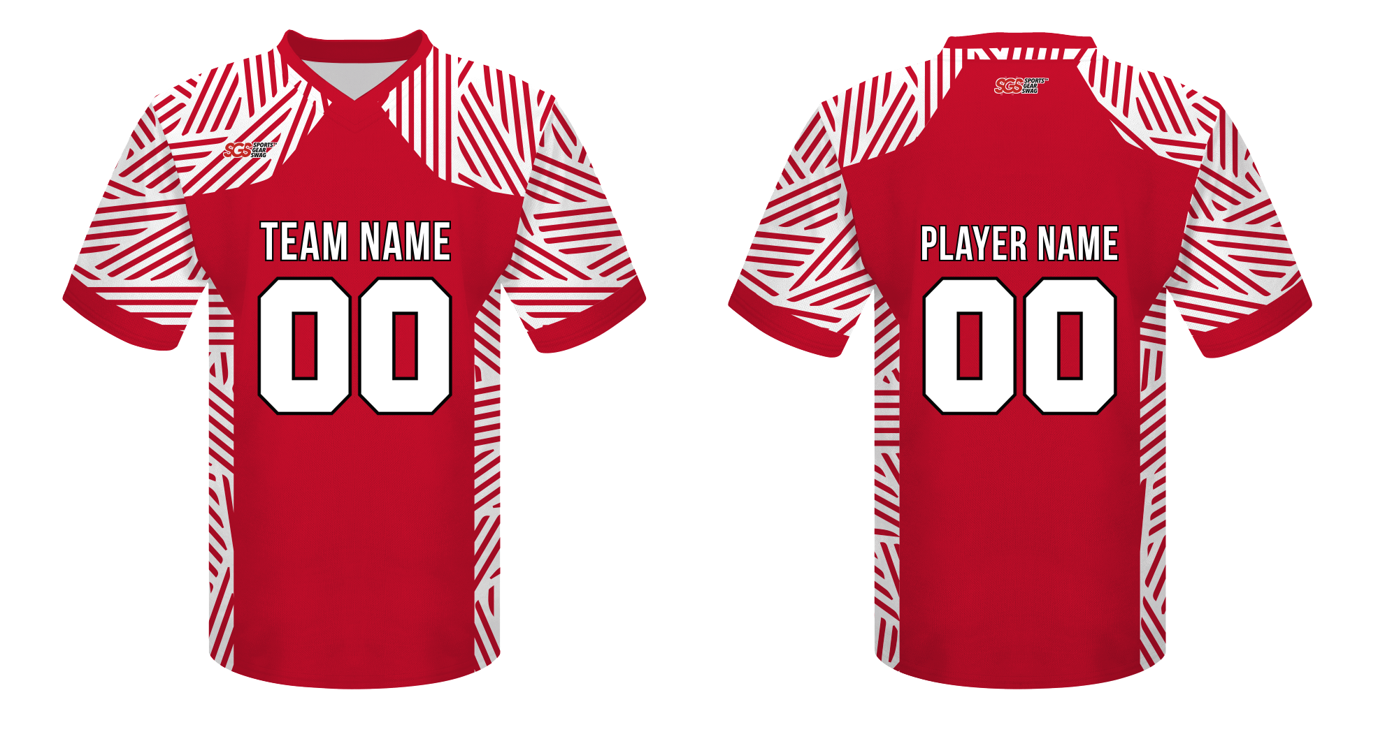 Custom  side by side lines adult youth unisex no belts football jerseys - Jersey