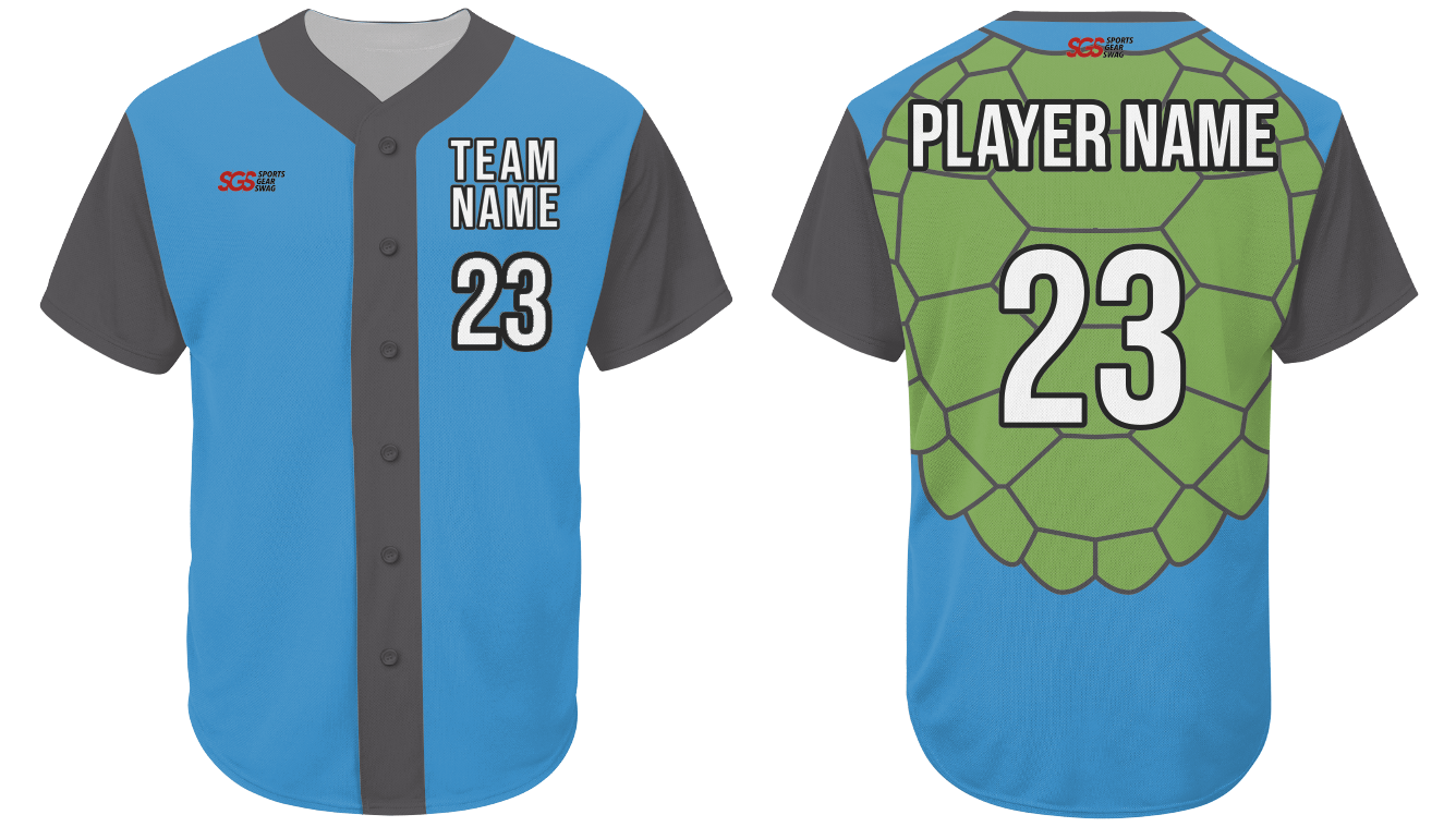 Custom turtle animal adult youth unisex softball jersey - Jersey