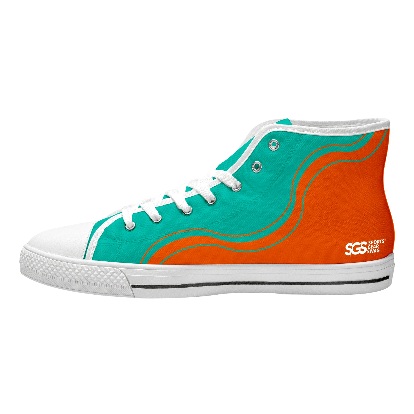 Custom high top canvas shoes white stylish hue - High-top-shoes