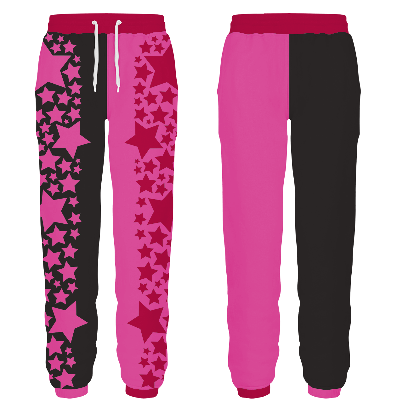 Custom front side stars adult youth unisex sweatpants - Sweatpant