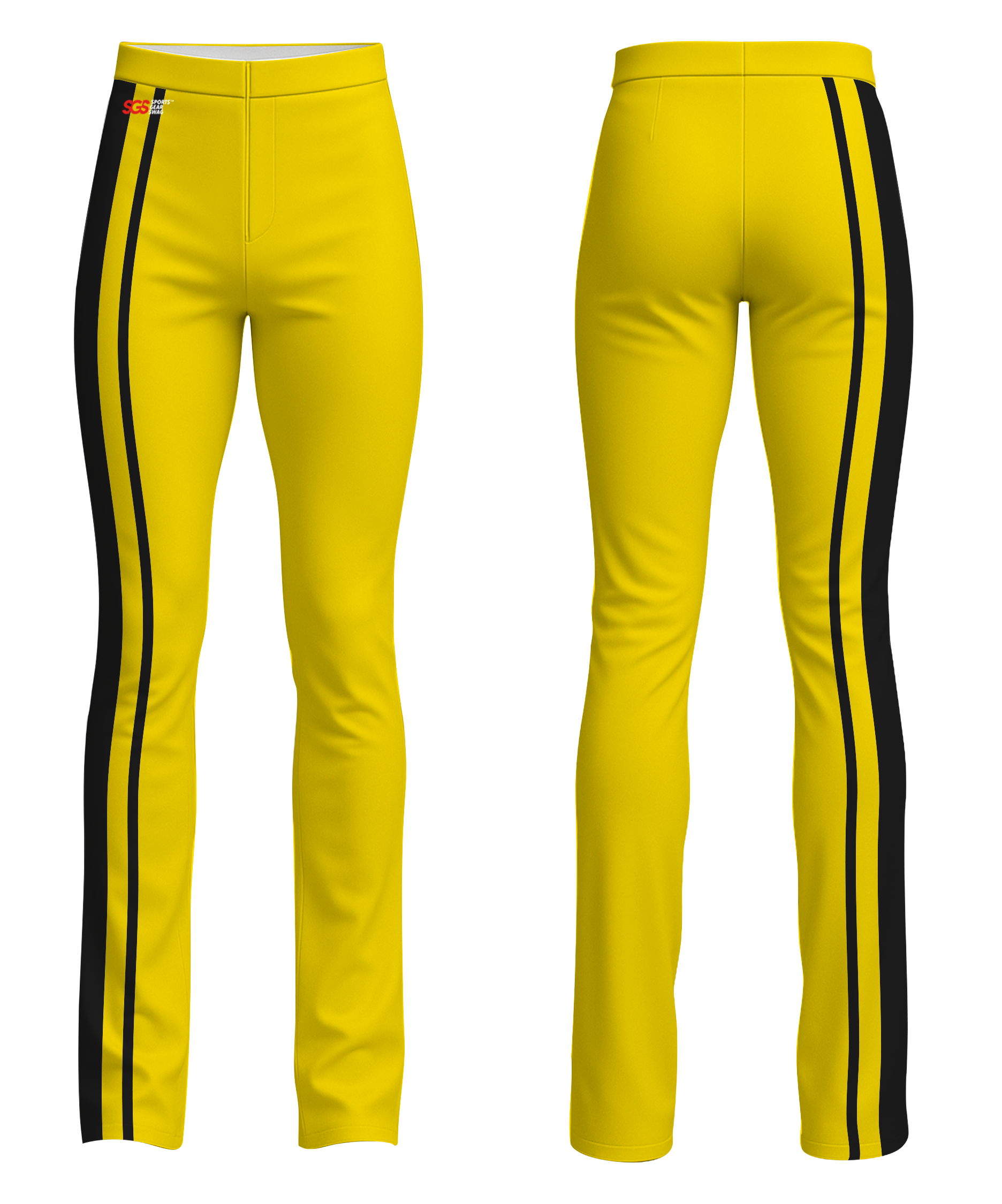 Custom figure skating pants adult youth unisex sleek lines - Figure-skating-pants