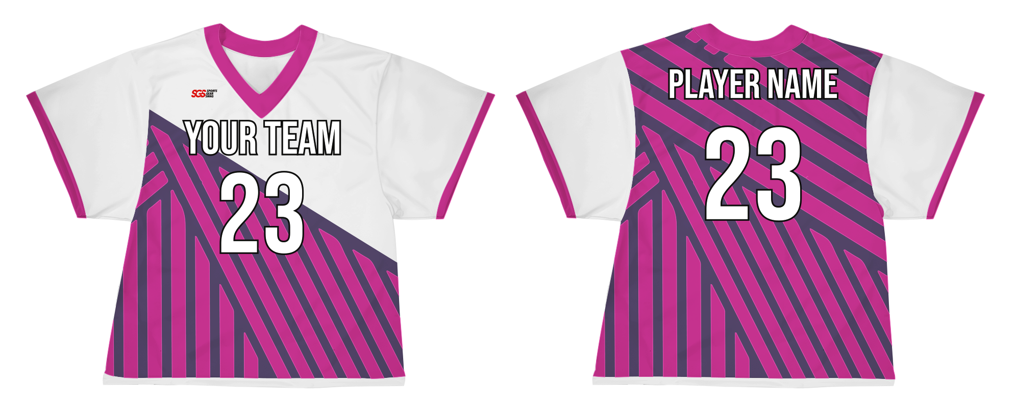 Custom random lines adult youth unisex lacrosse jerseys - reversible uniform - Jersey