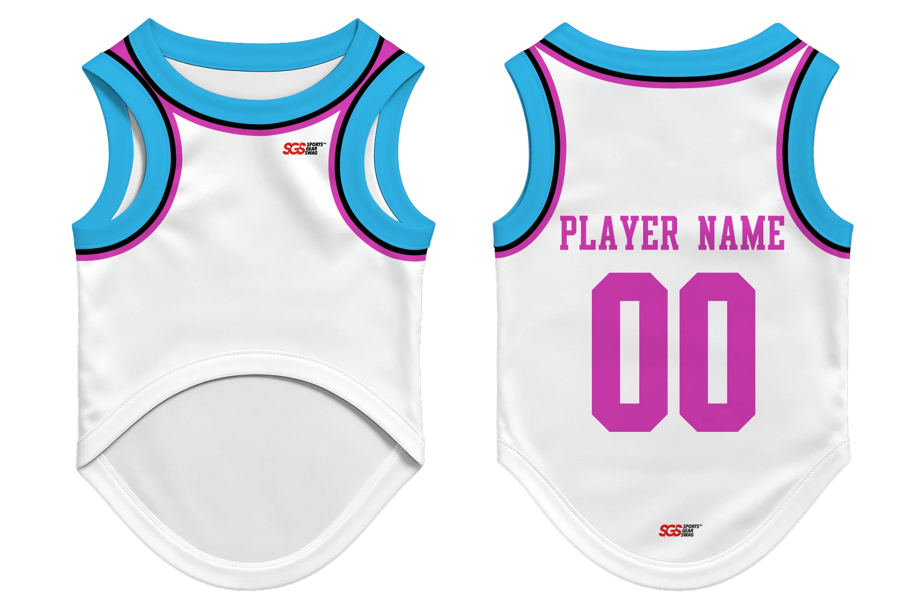 Custom pet nba basketball jersey replica flaming fur - Pets-basketball-jersey