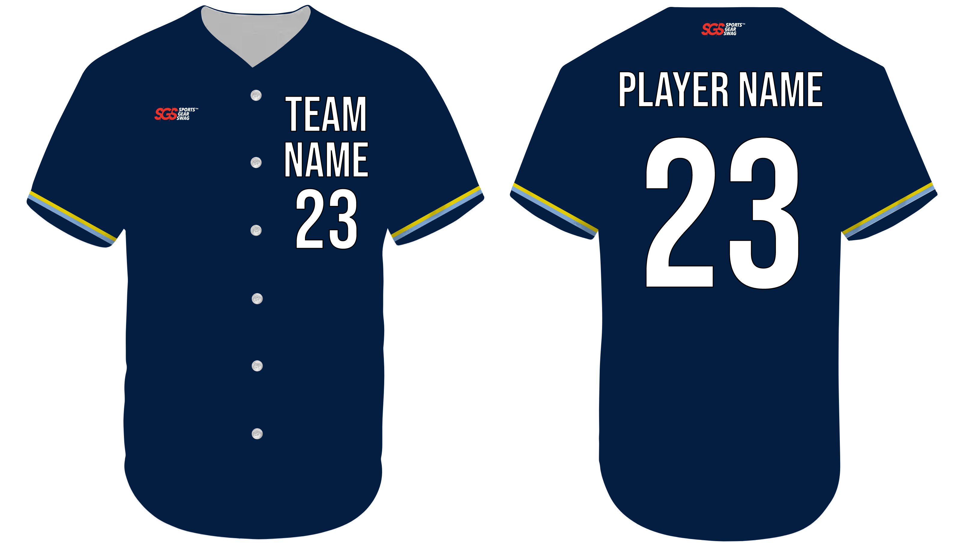 Custom  amber adult youth unisex full buttons baseball jersey - Jersey