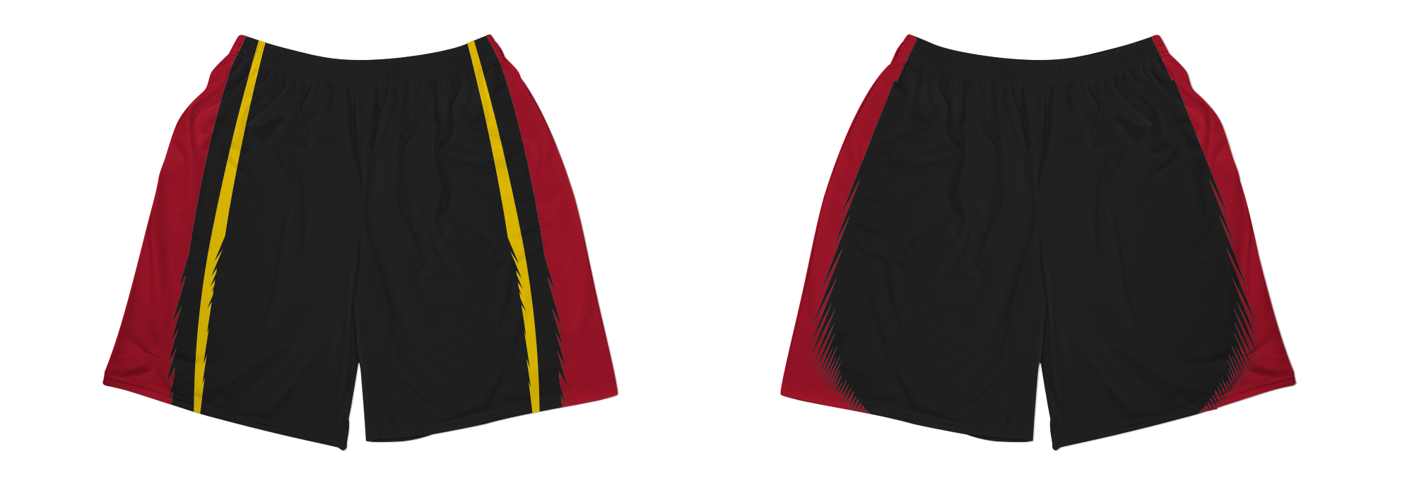 Custom sides solid shapes adult youth unisex lacrosse shorts - Short