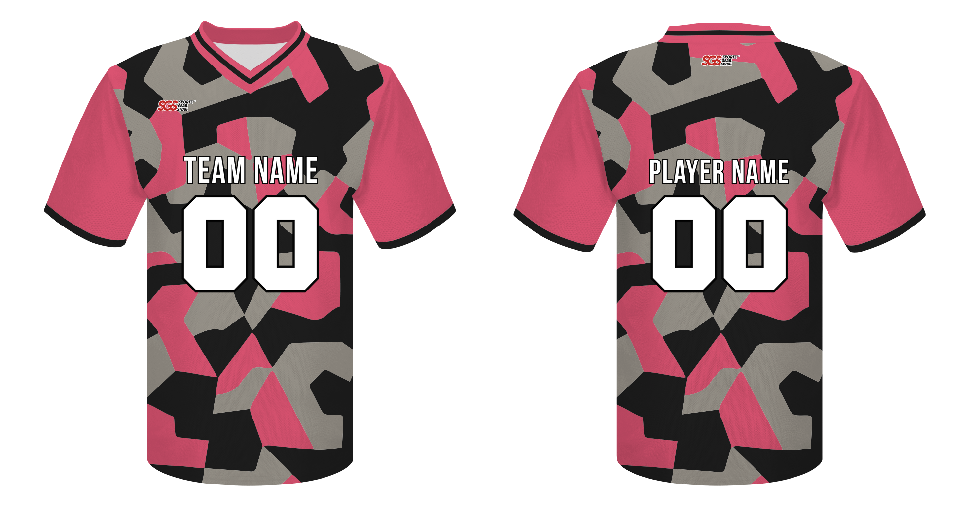 Custom superb camo design adult youth unisex football long jersey - Jersey