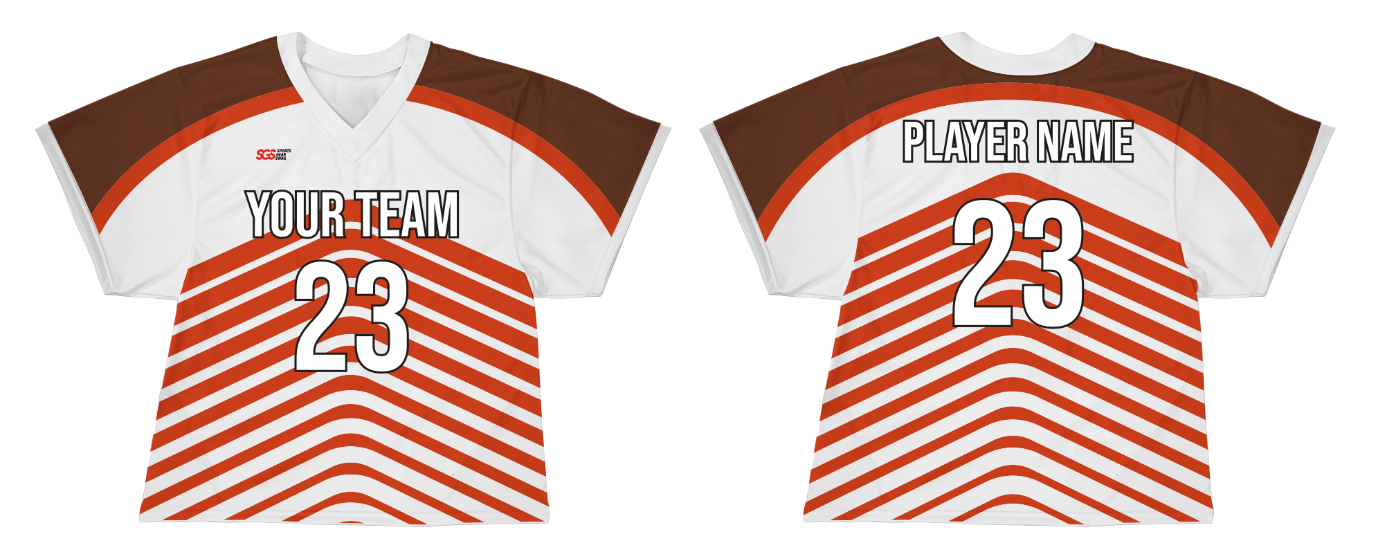Custom bended lines adult youth unisex lacrosse jerseys - reversible uniform - Jersey