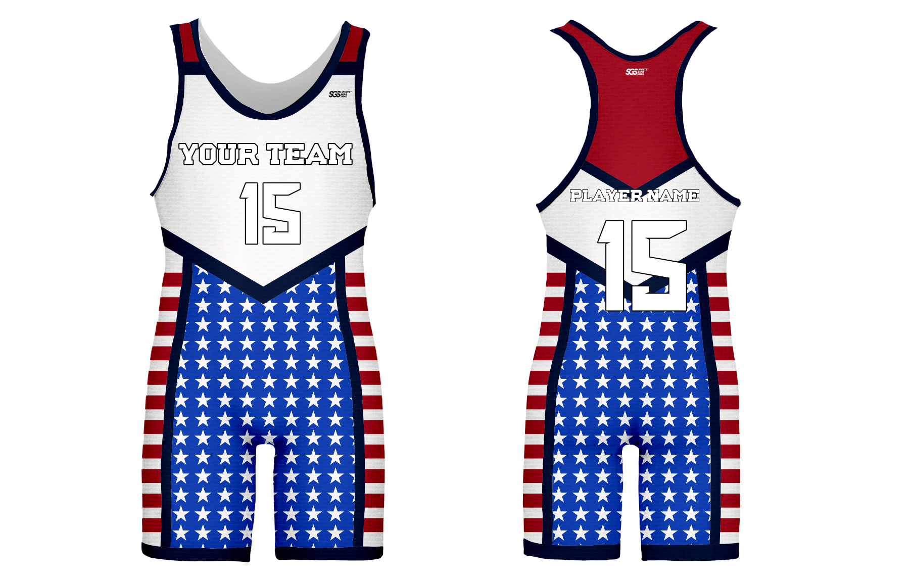 Custom adult youth unisex powerlifting flag pride - Powerlifting-singlets