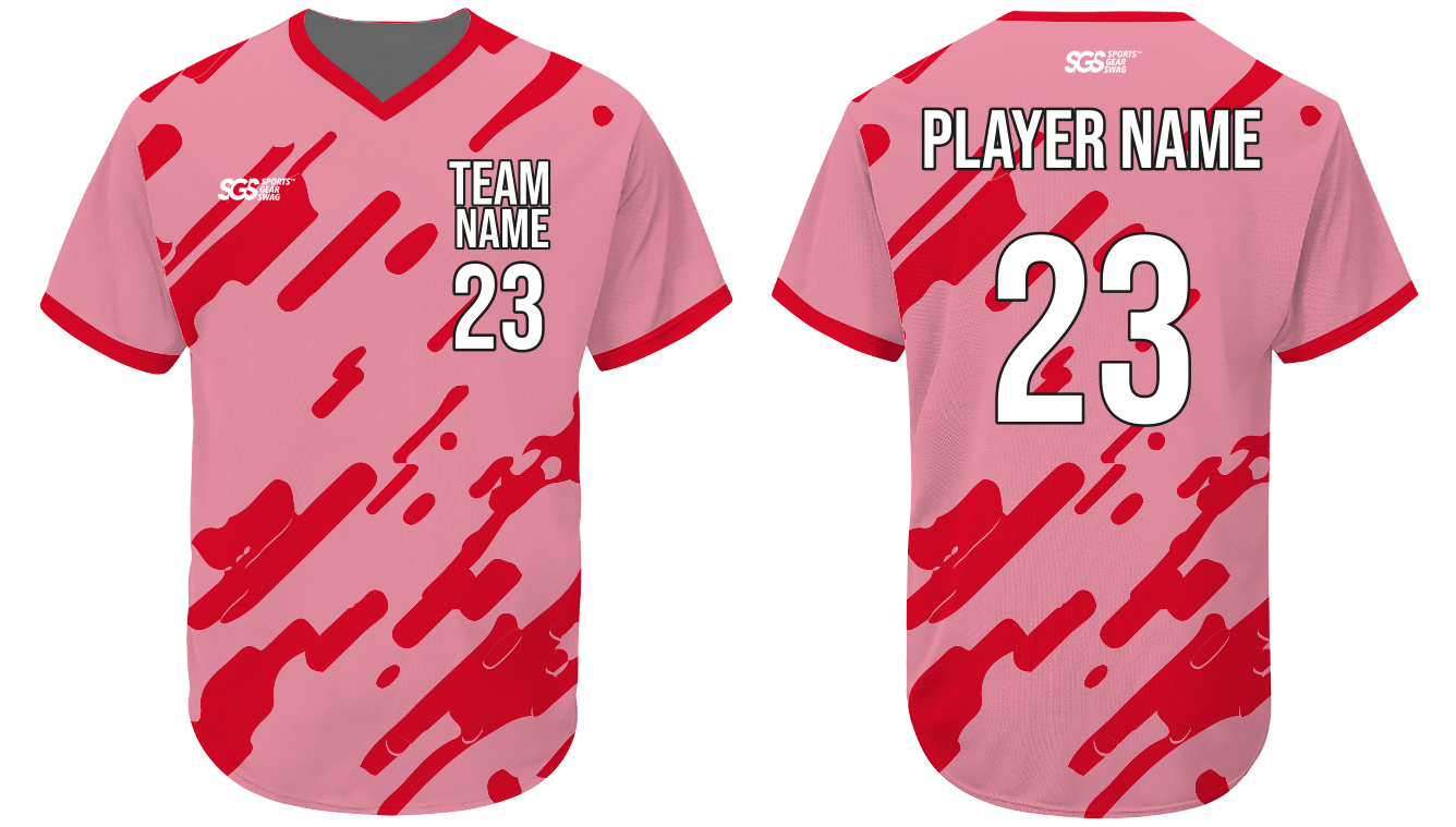 Custom fine no button adult youth unisex softball jerseys - Jersey