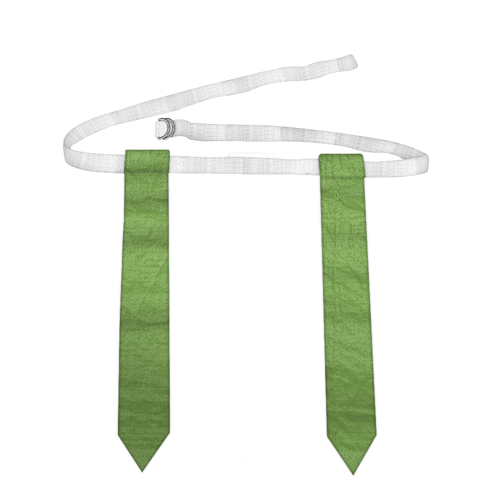 Green 2 rugby belts - Rugby-belts