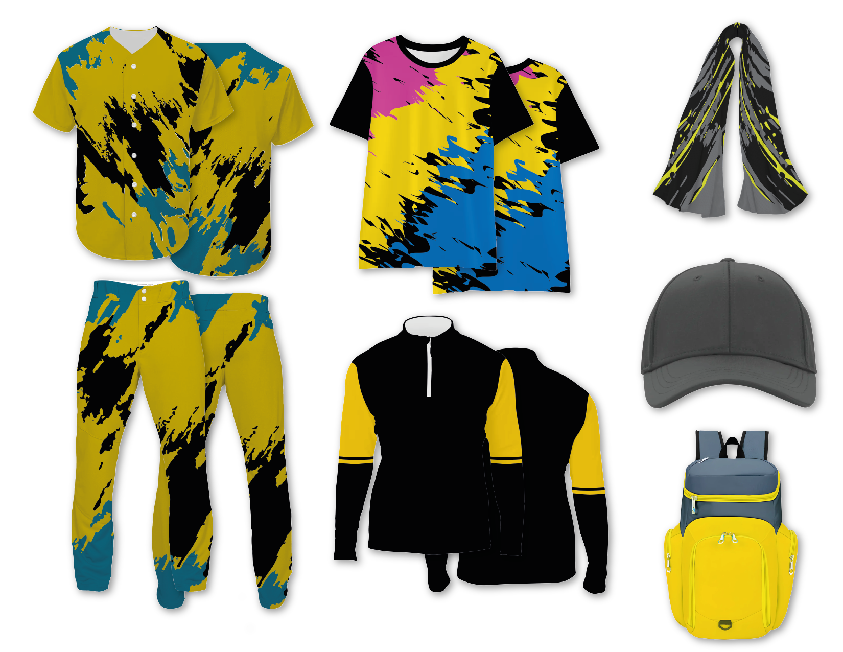 Custom silhouette abstract adult youth unisex baseball jersey - Jersey