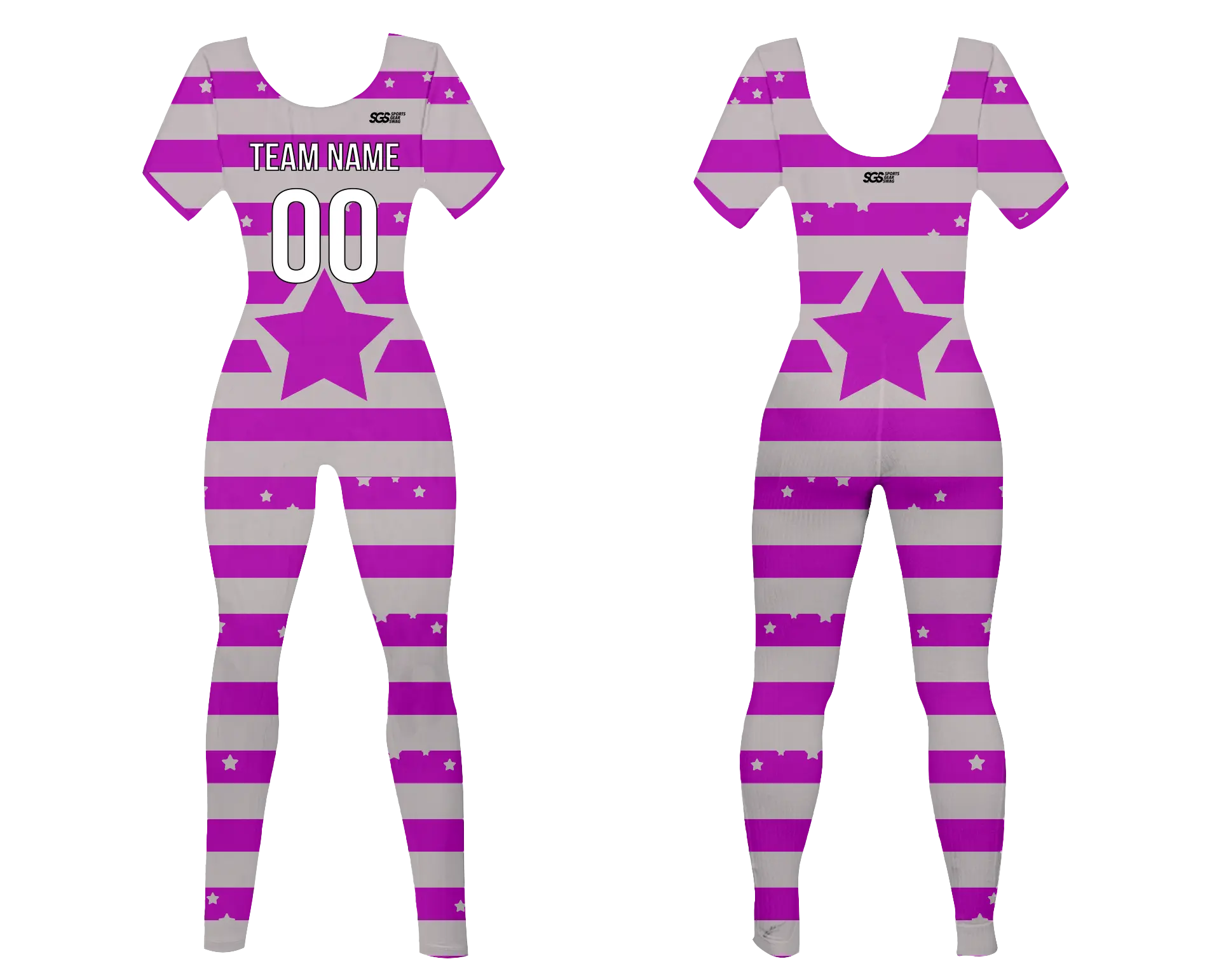 Custom women short sleeve dance bodysuit starlight performance gear - Dance-bodysuits