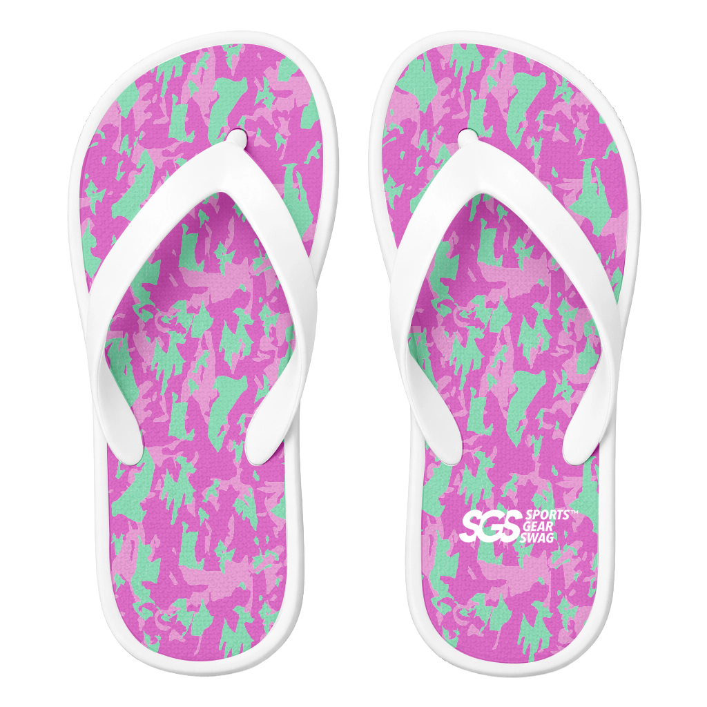 Custom flip flops white vibe - Flip-flops