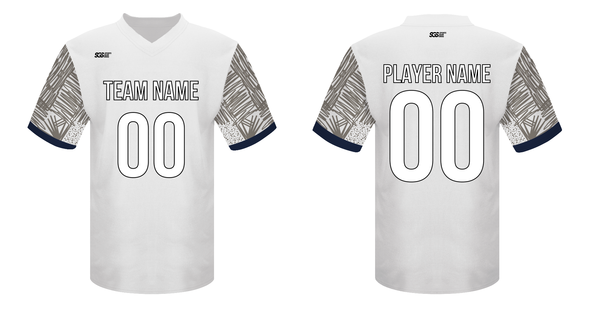 Custom  adult youth unisex football jersey gray elegance - Jersey