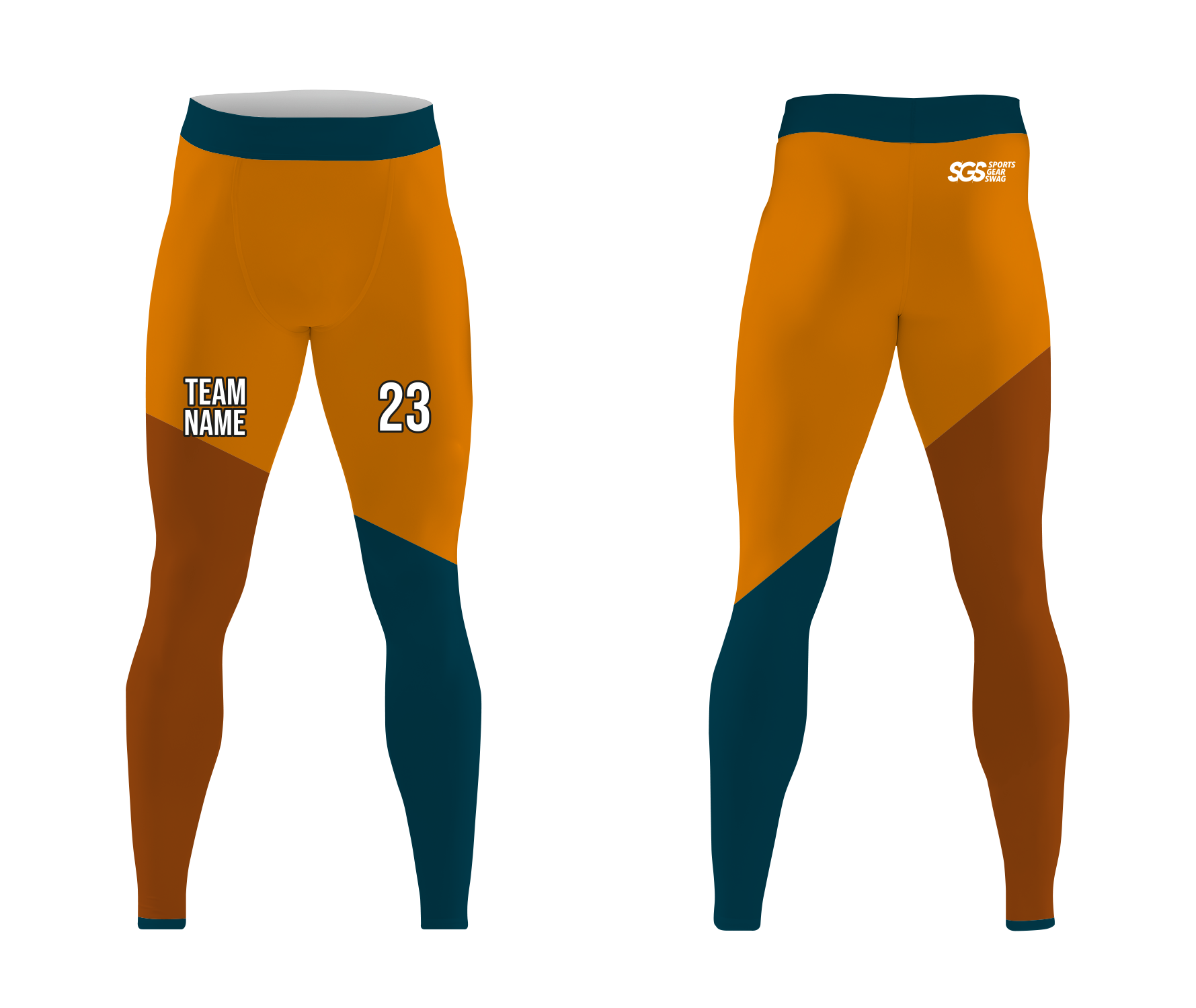 Custom high class adult youth unisex full calf compression tights - Compression-tights