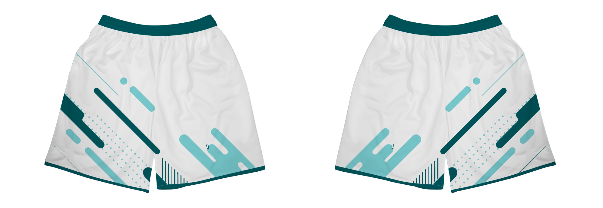 Custom diagonal shapes design adult youth unisex lacrosse shorts - Short
