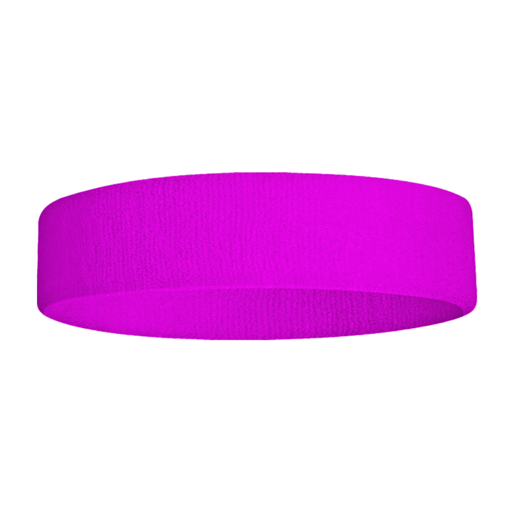 Custom adult youth unisex solid fuschia headband - Head-band